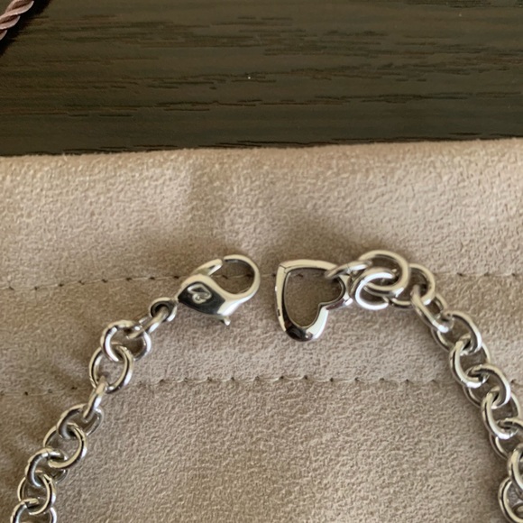 Swarovski heart bracelet silver no scratch - Picture 2 of 6